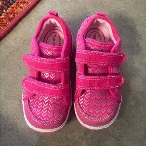 Pink Velcro Sneakers